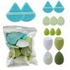 14Pcs Makeup Sponge Velvet Cosmetic Blenders Makeup Sponge Finger Puff Foundation Puffs Make Up Accessories Makeup Tools