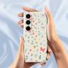 For Samsung Galaxy S25+ Case Floral Bow Pattern Printing Straight Edge TPU Phone Back Cover