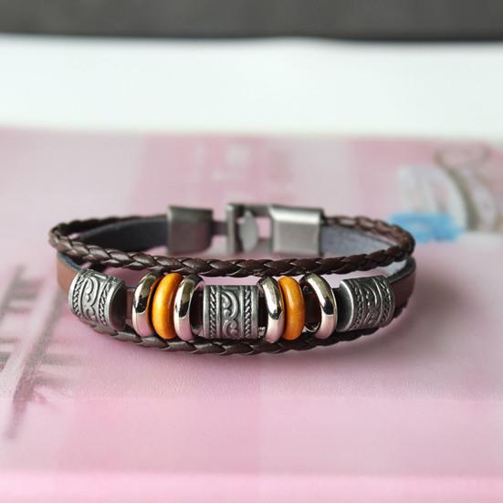 Bracciale Zancan Da Uomo In Argento Oro Rosa E Silicone Nero Intrecciato Exb931r Ti - Foto 14