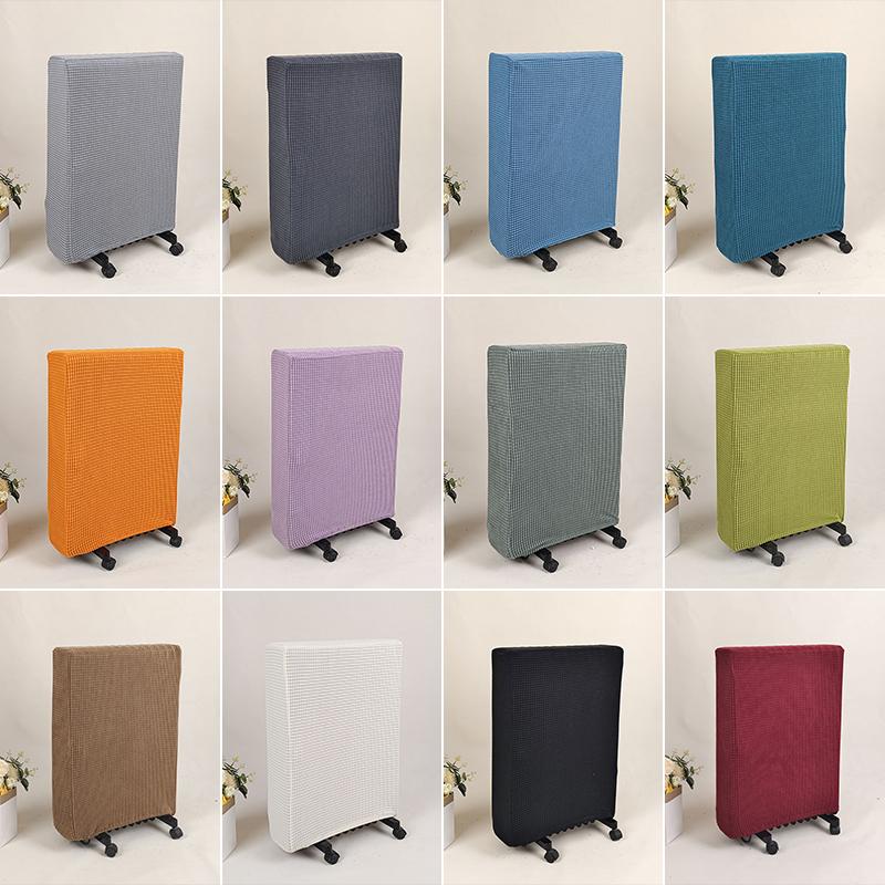 S/M/L Radiator Dust Cover Solid Color Elastic Household Oil Tin Dust Case Heater Dust Protective Covers Home Storage Cleaning