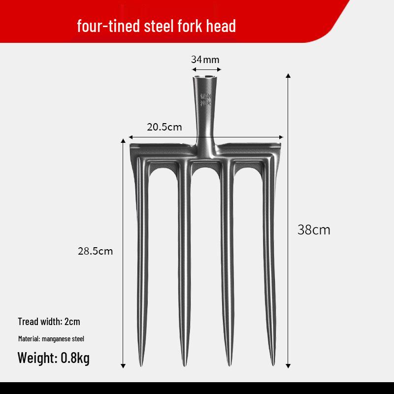 Manual Steel Fork & Shovel Set for Digging Sweet Potatoes and Loosening Soil