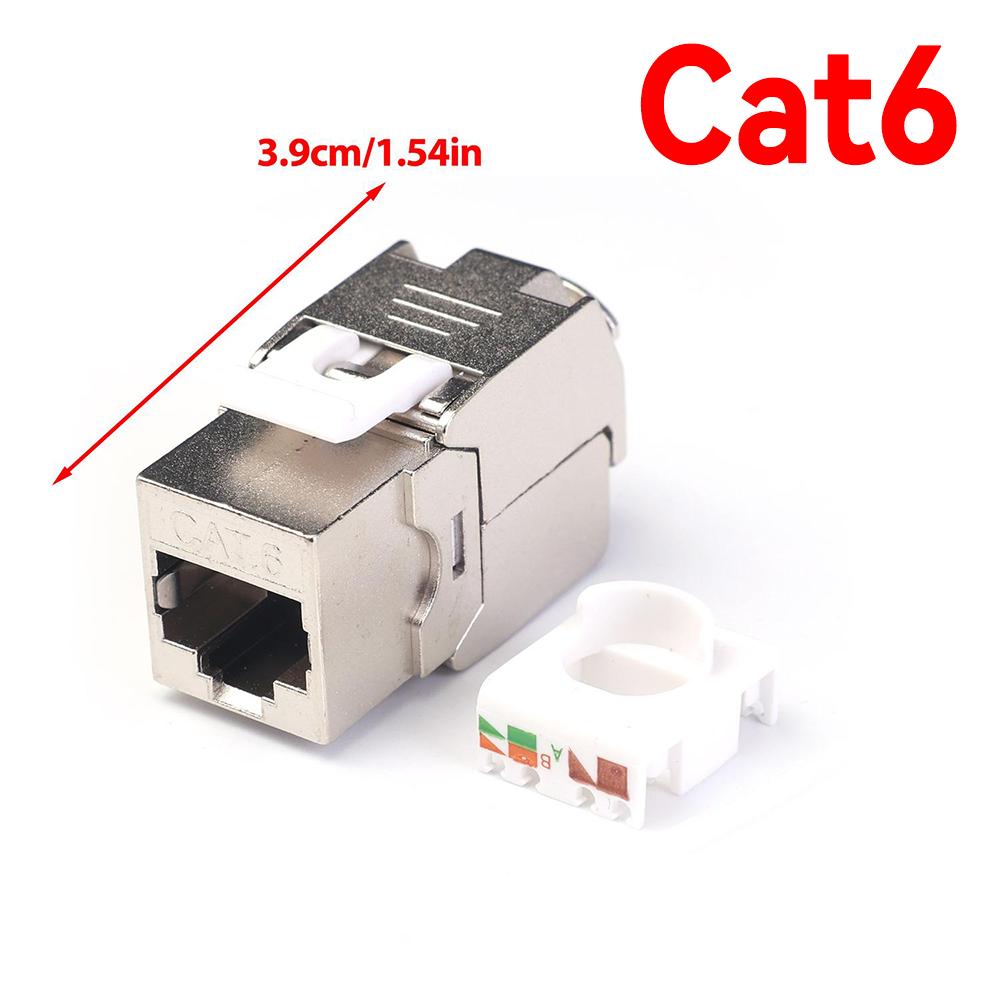 1-5pcs Cat6A/Cat6/Cat7 Shielded Network Information Module 10Gbps Data Transfer Tool-free Internet Jack Ethernet Cable Connecter