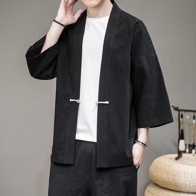 Pevné Haori pánske japonské oblečenie Japonská móda Kawaii Oblečenie Pánske kimono pre pánske košele