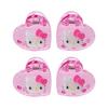 Sanrio Mini Hair Clip 4-Piece Set Hello Kitty Pink ABS Resin Suitable Ages 3 Up 159069