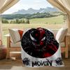 Venom Artwork Print Flannel Blanket, Soft Warm Lightweight Throw Blanket for Living Room,Sofa Bed Camping Office