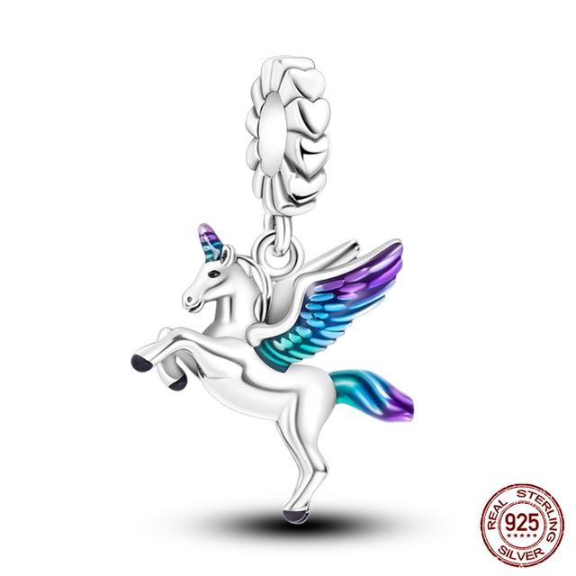 Fashion 925 Silver Colorful Butterfly Dragonfly Hummingbird Spring Series Charms Beads Fit Fasion 925 Bracelet Jewelry