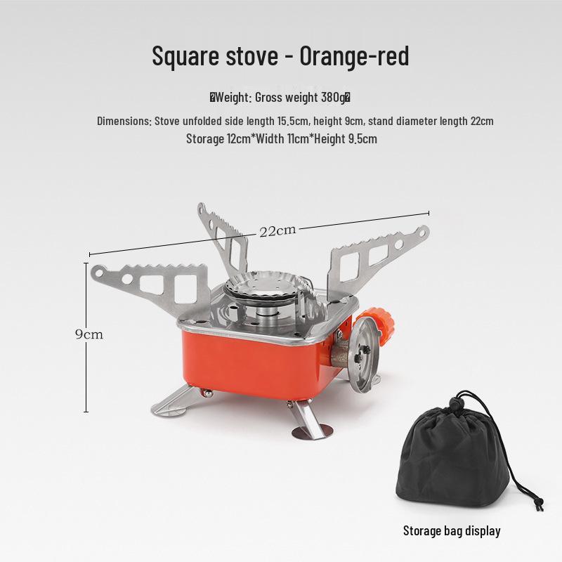 Portable Mini Square Gas Camping Stove
