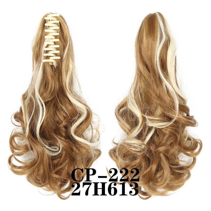 Claw Clip In Ponytail Extension Synthetic Hairpiece Curly Wavy Hair Extension 15 Inch Long Ponytail Hairpieces For Women Girl