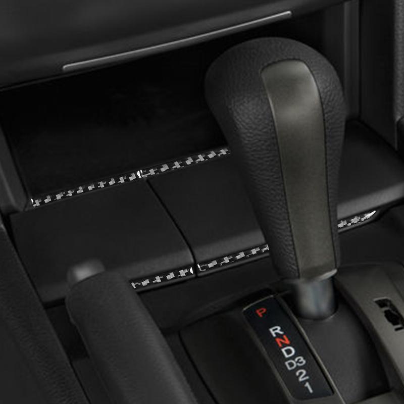 Real Carbon Fiber Car Accessories Center Console Strip Cover Modified Sticker For Honda Accord 8th Gen 2008 2009 2010 2011 2012