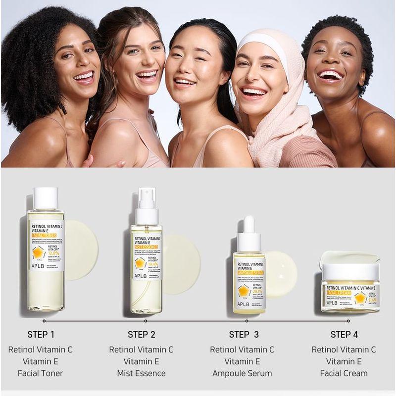 APLB - Retinol Vitamin C Vitamin E Facial Cream Set