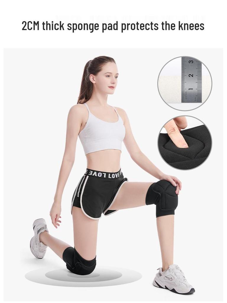 Unisex Fitness Anti-Collision Knee Pads for Yoga, Running, Badminton, Mountain Climbing, and Warm Leg Protection.