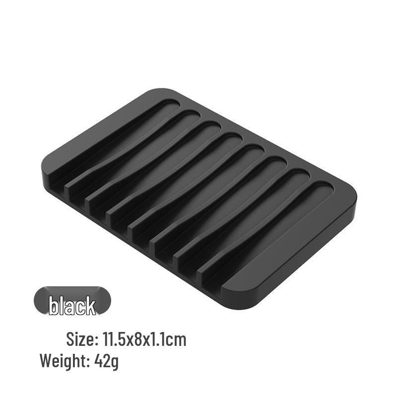 Silikon-Seifenschale im japanischen Stil: Kreatives Ablaufrinnen-Aufbewahrungsfach für Bad und Küche