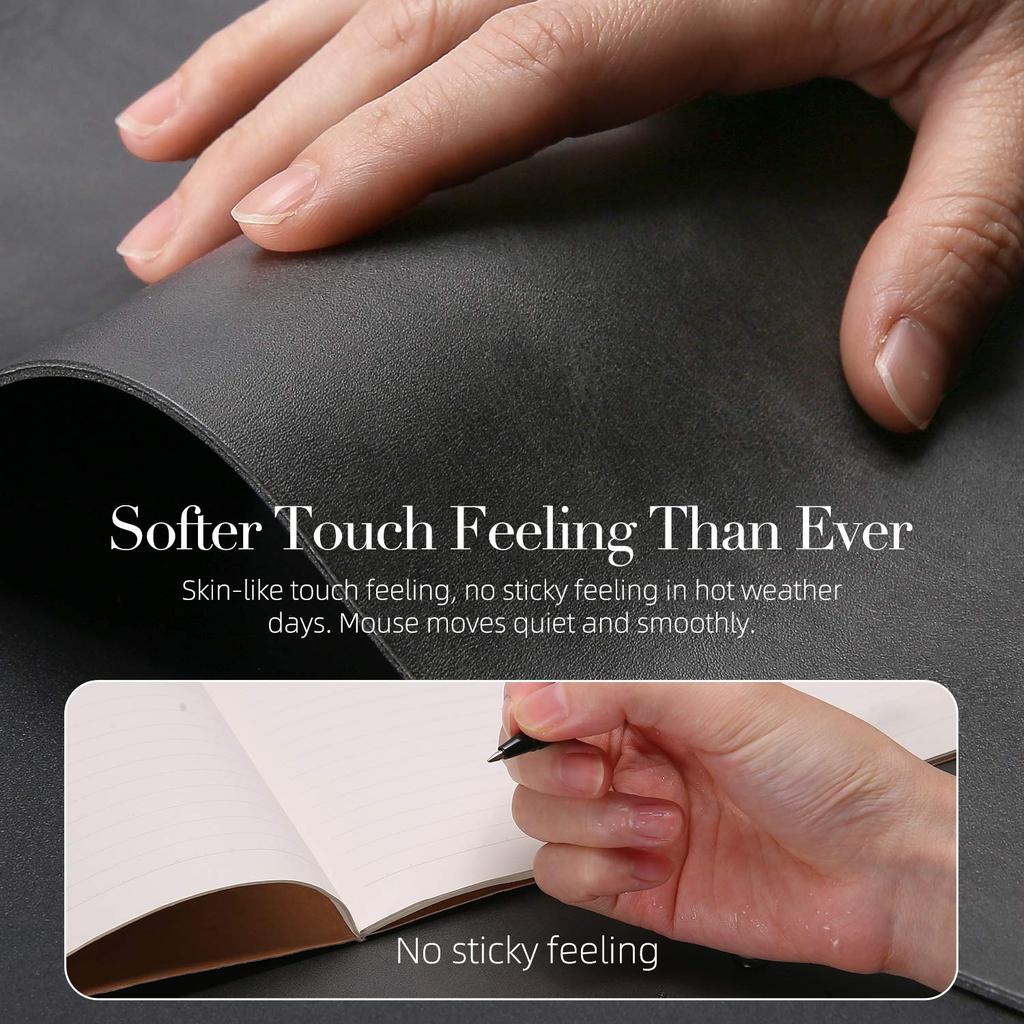 YSAGi Desk Mat Leather Desk Pad Large Mouse Pad Leather Ultra Design Waterproof Easy Cleaning Office Home Decor Large Desk Pad Double-Sided Anti-Slip