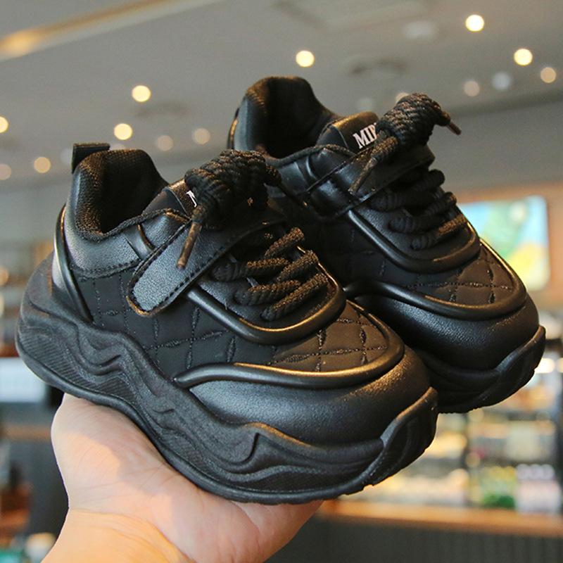 Children's Sports Shoes 2025 Spring and Autumn New Boys' Dad Shoes Trend Girls' Little White Shoes Soft-soled Baby Casual Shoes