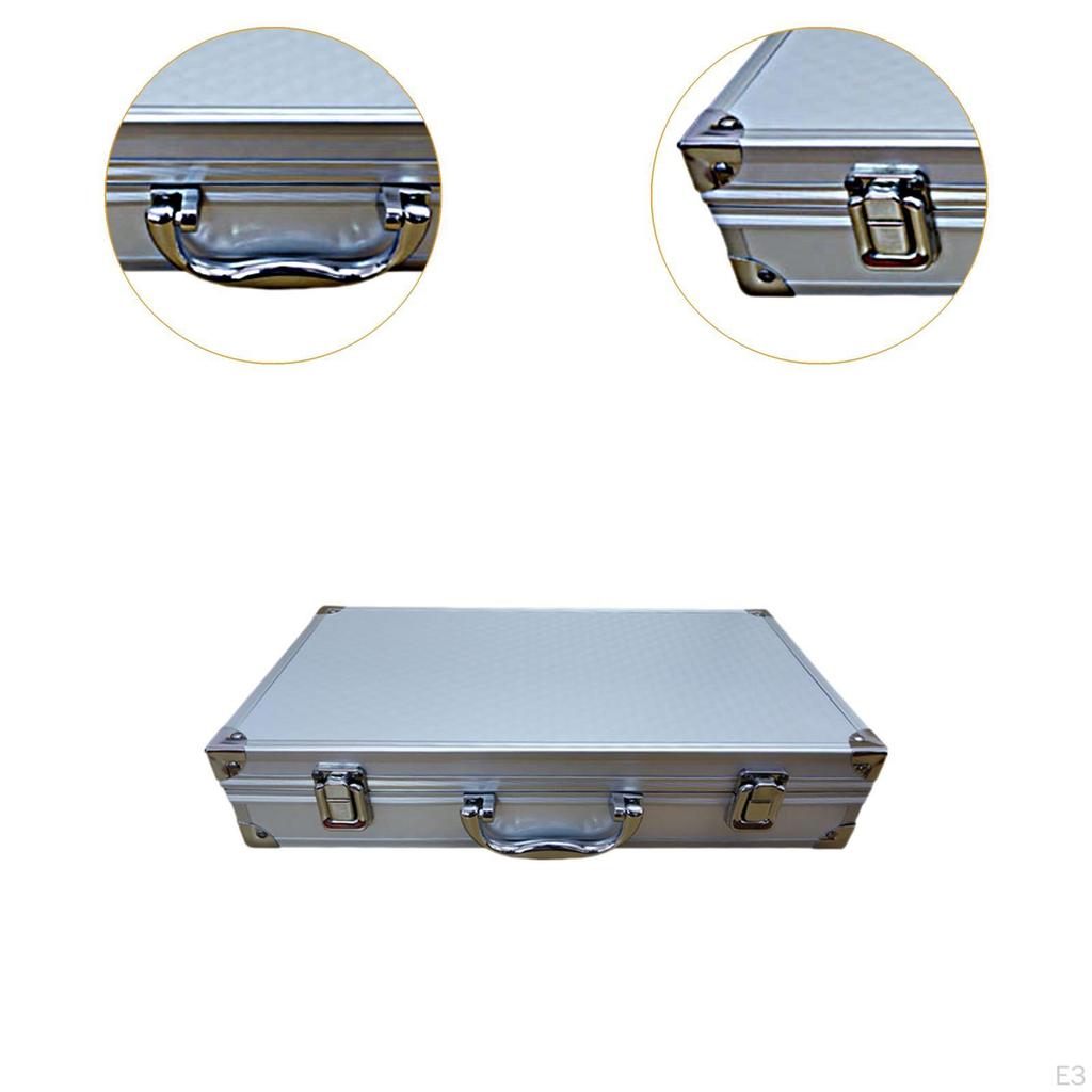 Carry Case Handheld Mic Storage Organizer Box With Handle Aluminum Alloy Suitable for