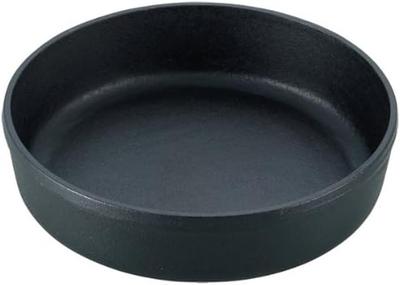Iwachu Sukiyaki Pot Round 22cm IH Compatible Nambu Ironware 20303 Black Inner Diameter 22cm