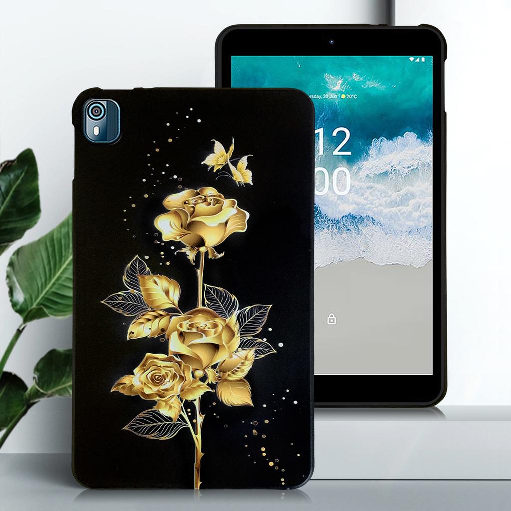 Silicone Tablet Case For For Nokia T21 10.4inch 2025 Stand Cover Nokia T10 8.0 2025 PU Flexible Soft TPU Black Shell Back Cover
