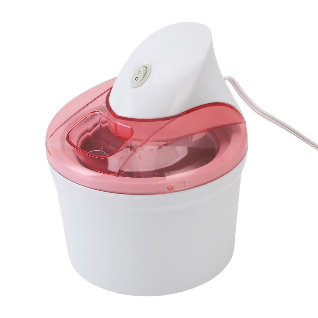 1200ml Automatic Ice Cream Machine Freezing Yogurt Maker for Home Kitchen Pinkish White