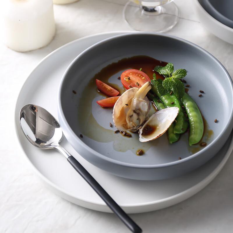 Huibao 10,7-Zoll Matte Tiefe Runde Keramikplatte