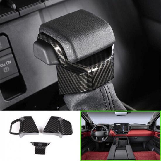 Carbon Fiber Central Console Gear Shift Knob For Toyota Tundra&Sequoia -2024