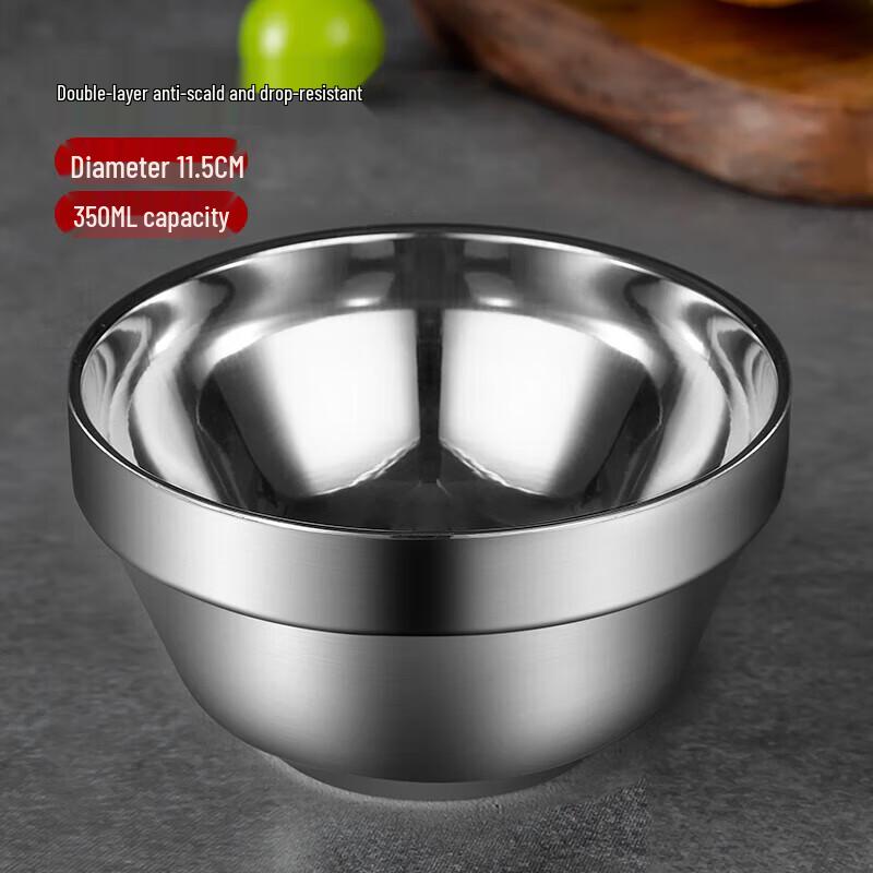 maxcook 304 Stainless Steel Double-Layer Insulated Bowl
