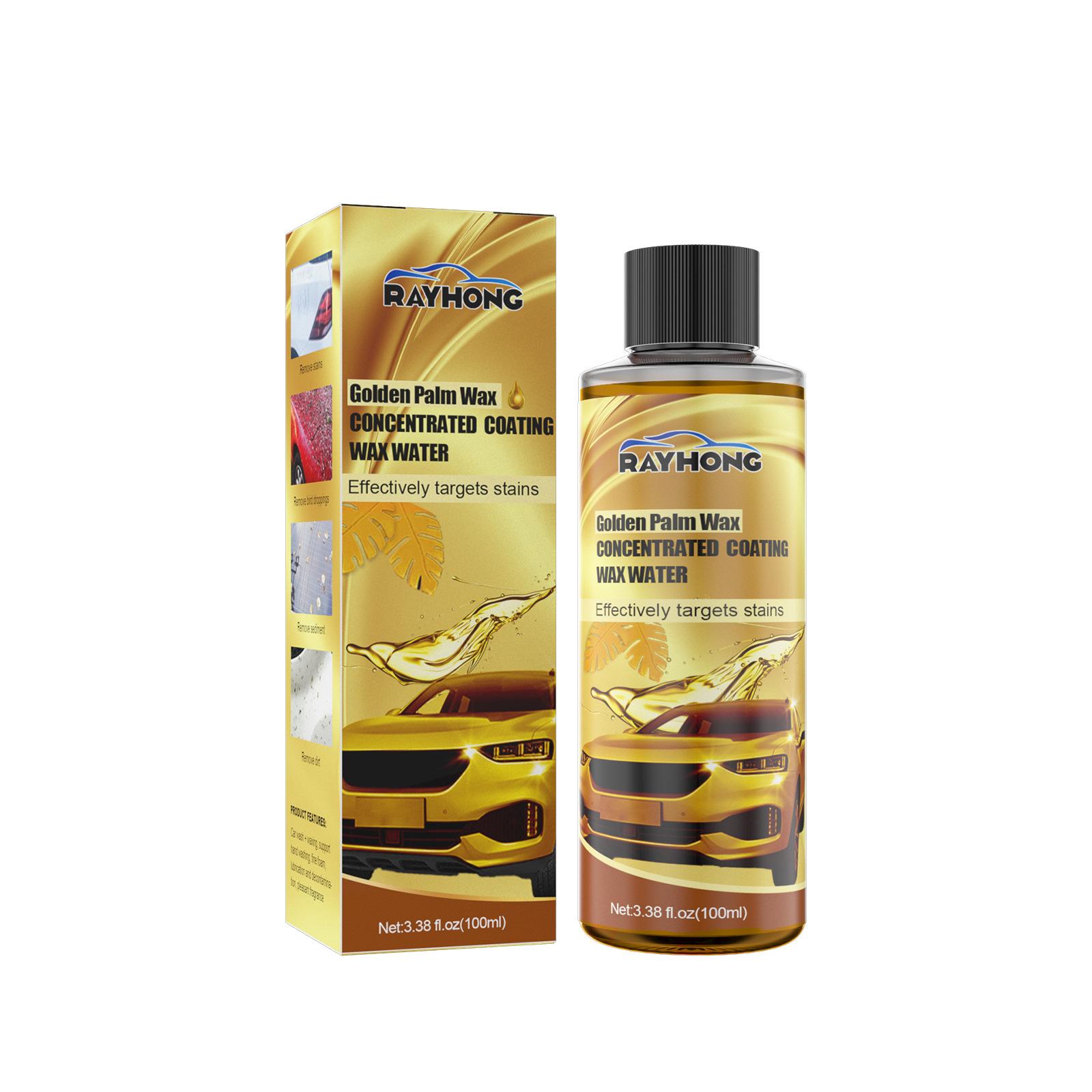 

Rayhong Auto Gold Brown Concentrated Wax 100ml — 3-in-1: Clean + Cold Weather Protection + Brightening! Foam-Based Scratch-Free Dirt Removal