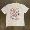 Sanrio 2026 Summer Comic Form Hello Kitty Image 100 Cotton Printed Casual Tshirt Adult Children Parentchild Top Homewear Y2k