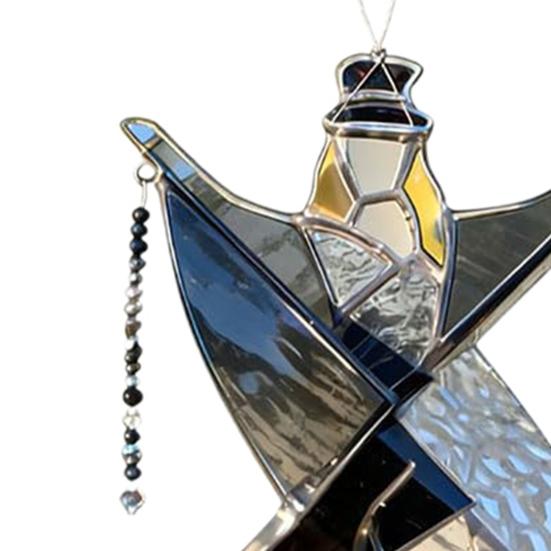 El Yapımı Vitray Kadınlar Döner Dekorasyon Vintage Akrilik Süs Güneş Yakalayıcı Dış Mekan Bahçe Avlu Pencere Asılı Dekor