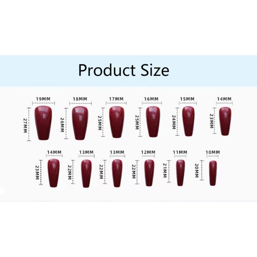 24Pcs Wearable Solid Color Fake Nails Detachable Press-on Nails Short Trapezoid False Nails Women