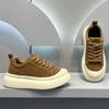 Men Retro Round Toe Platform Casual Shoes Thick Sole Walking Commuting Travel Street Everyday Footwear Daily Wear Sizes 39-44