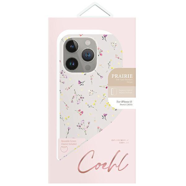 UNIQ Coehl Prairie iPhone 15 Pro 6.1" case beige/blush beige