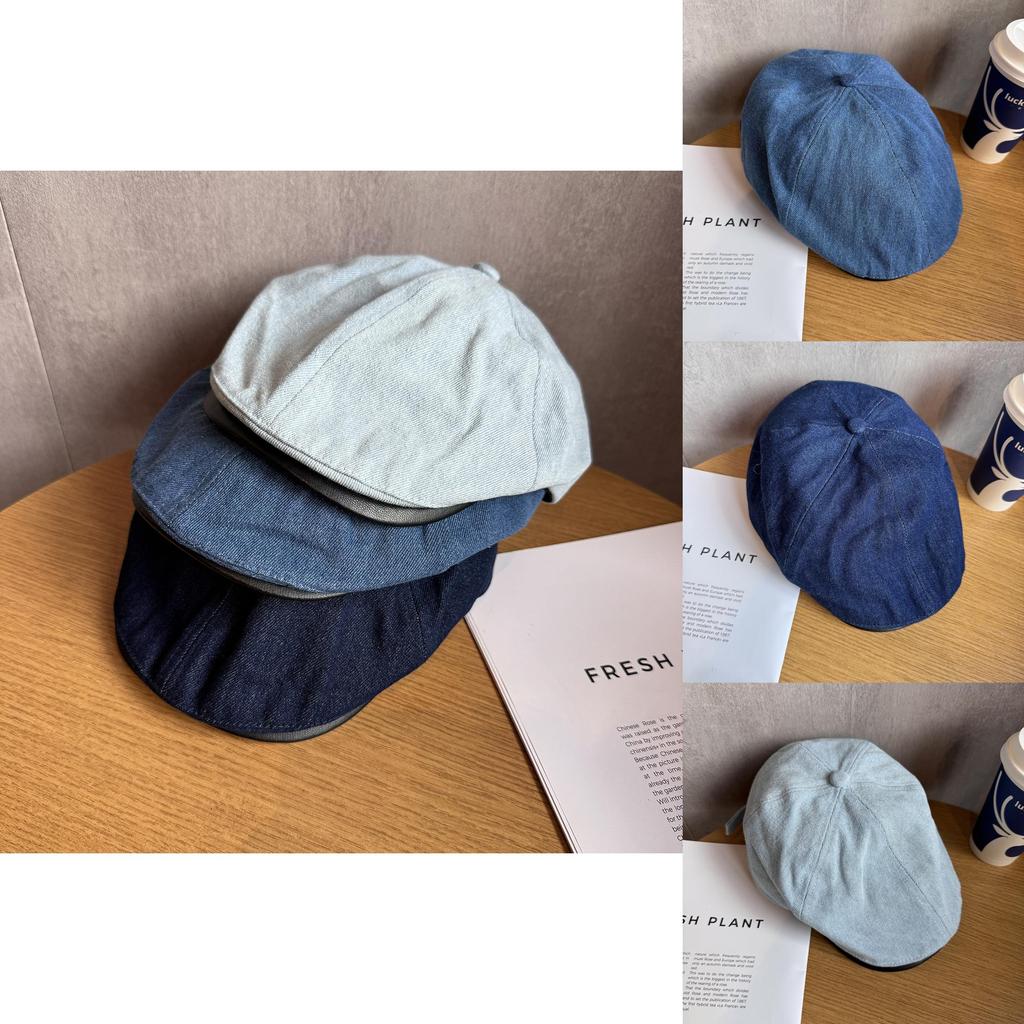 Casual Denim Cotton Cap With Sunshade Ventilation For Daily Outdoor Use