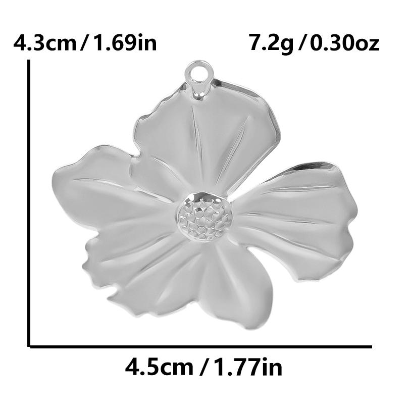 6pcs Breloque Acier Inoxydable Stainless Steel Music Note Flower Charms For Jewelry Making Supplies Heart Pendant Diy Materials