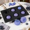 Silicone Baking Mold 6-Cavity Blueberry Non-Stick Flexible Cake Mold for Candy Chocolate Reusable Dishwasher Safe Bakeware for DIY Kitchen