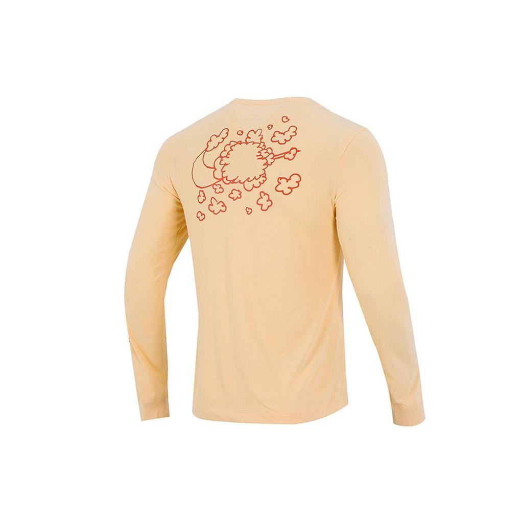 Nike Men's Basketball Printed Long Sleeve T-Shirt Apricot AO0653-734