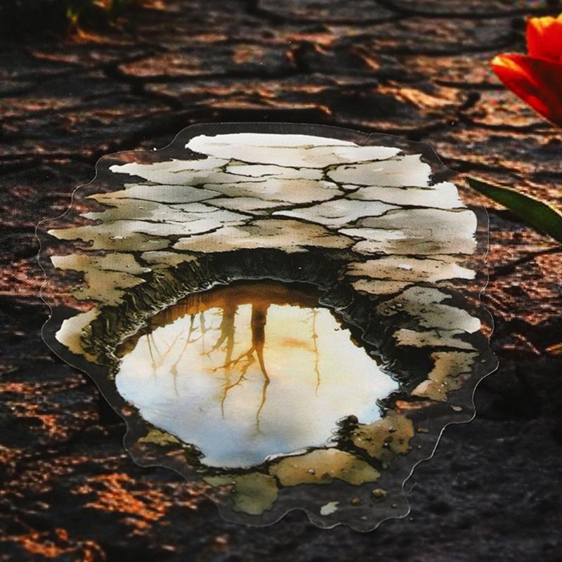 6 Sheet Water Resistant Decorative Transfers Nature Scene Sketches Crafting Journal Materials