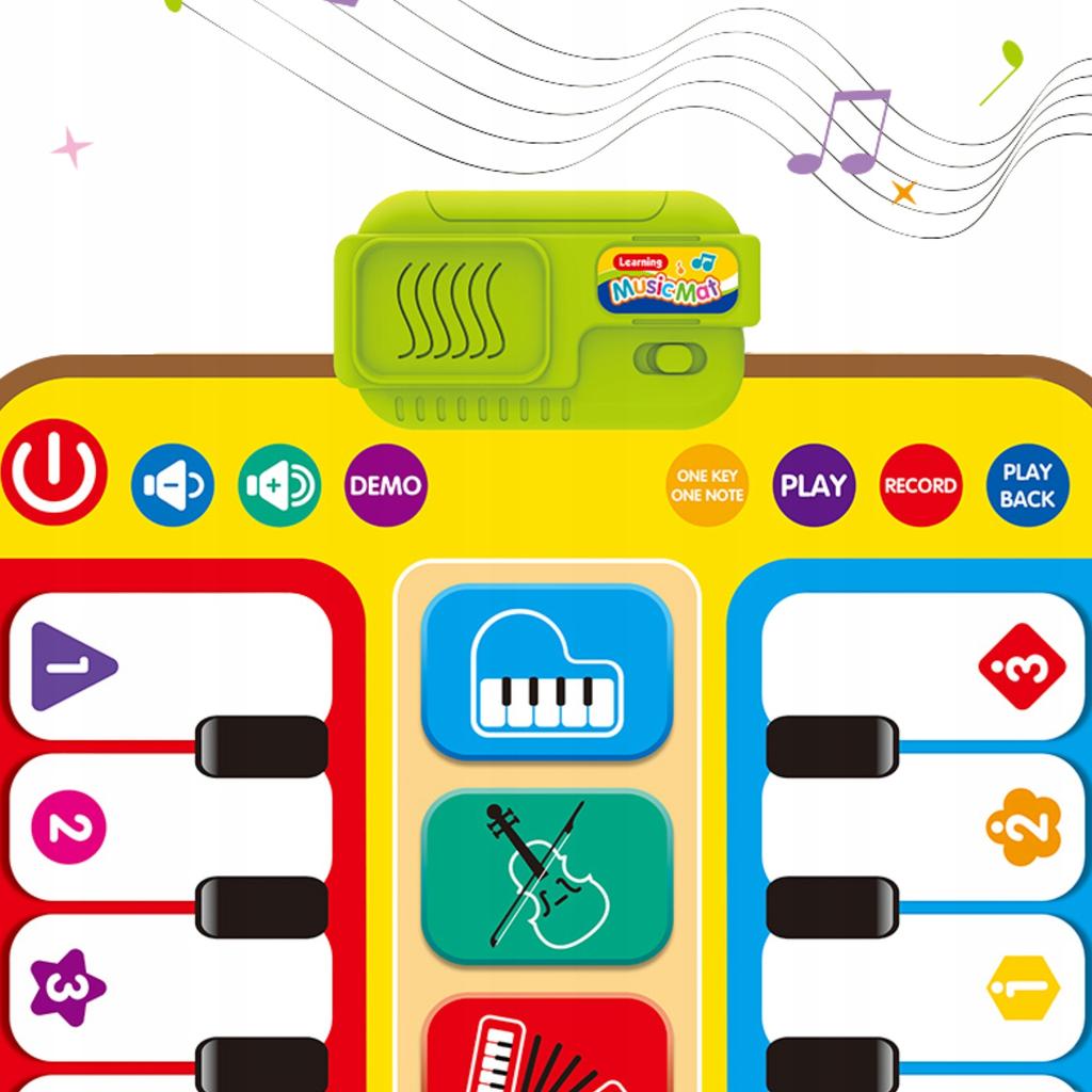 Musical Dance Mat Interactive Piano Instruments Large Colorful