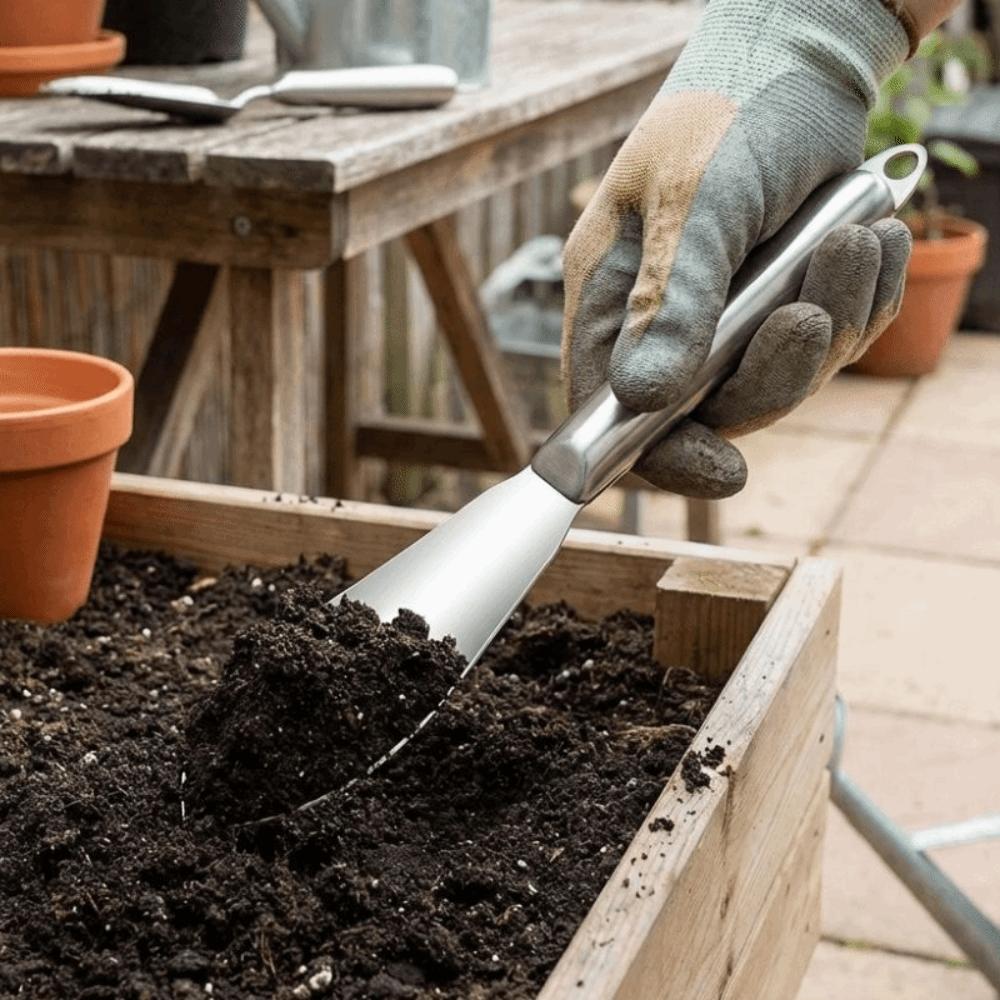 Rustproof Stainless Steel Shovel Thickened Hand Trowel Portable Garden Shovel  Household