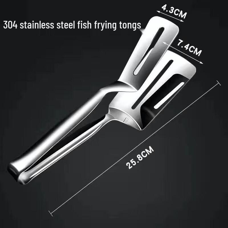 Zhi Zhou 10-inch 304 Stainless Steel Fish Spatula Clip (3-Pack)