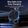 RGB Car Magnetic Phone Holder Stand 30W Wireless Charger Car Mount For iPhone 14 13 12 Pro Max Car Fast Charging Station Macsafe