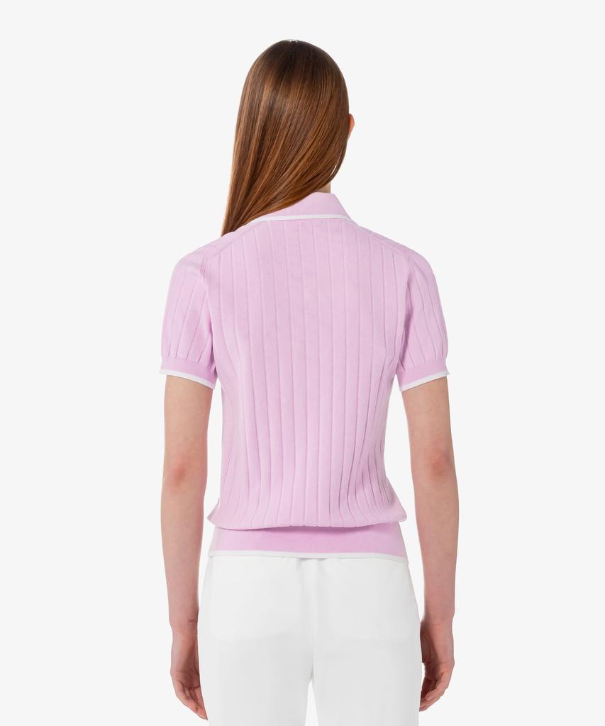 LACOSTE Women'S Golf Textured Short Sleeve Polo Sweater Af9430-56G 36S