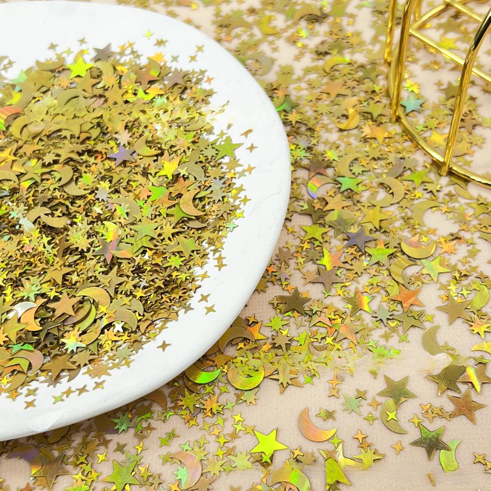 15g/Pack Iridescent Glitter Star Confetti 10MM Shining Wedding Christmas Birthday Party Table Scatter Birthday Decoration