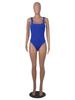 Women's Solid Color U-Neck Sleeveless Tank Top Bodysuit
