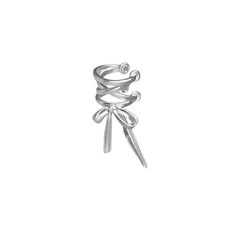 Ear Bone Clips, Ballet Straps, Bows, Niche, High-End Trendy Design, Earrings, Earclips, Earrings.