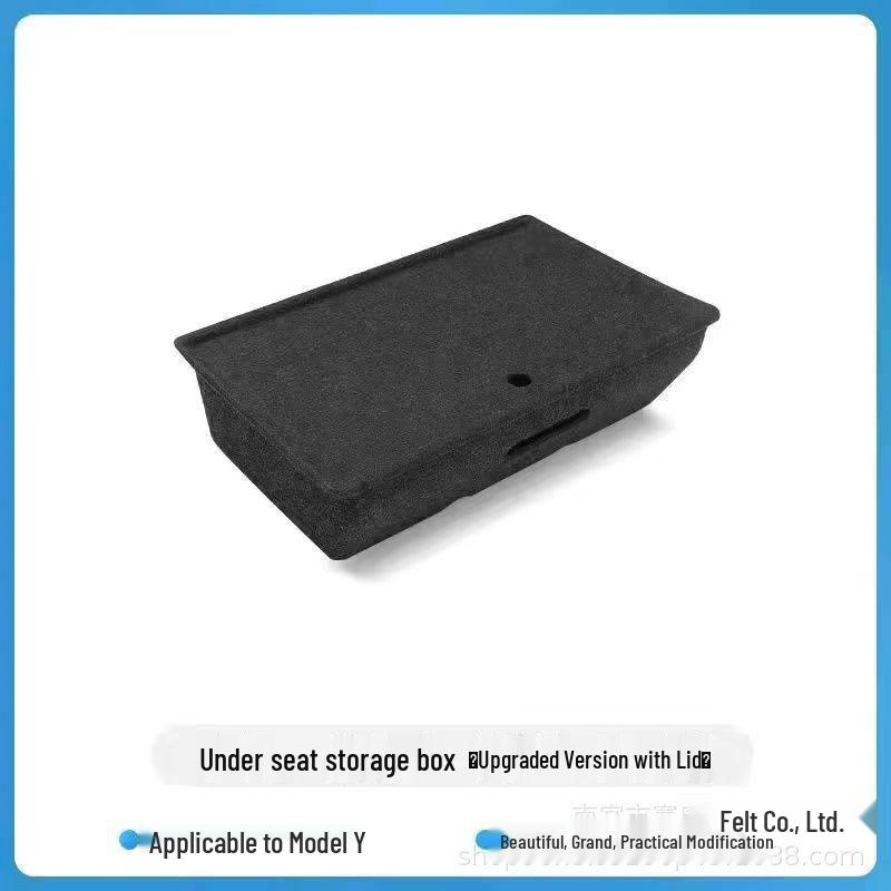 

Tesla Model Y Under-Seat Rear Trunk Storage Box Without Cover чёрный
