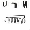 Mug Hooks under Cabinet Hanging Rack Coffee Cups Holder for Ties Belts