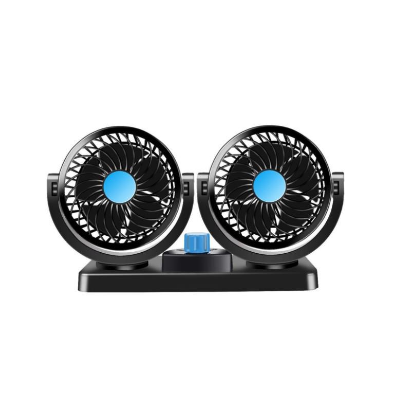 Doppelkopf-USB-Autolüfter, 12V/24V für LKW - Leistungsstarke Kühllösung