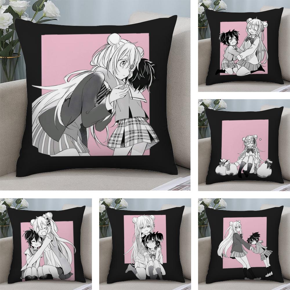 HHappy SSugar Life Cushion Cover Soft Plush Fabric DoubleSided Printed Sofa Cushion Cover for All Seasons Home Decor Gift
