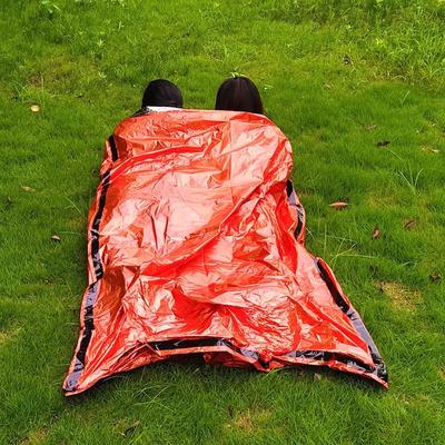 2PCS Emergency Sleeping Bag Lightweight Compact Waterproof Thermal Blanket Multi-Use Gear For Outdoor Hiking Camping