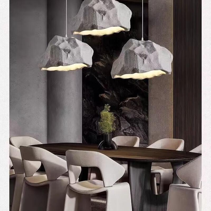 Wabi-Sabi Style Rock Pendant Light